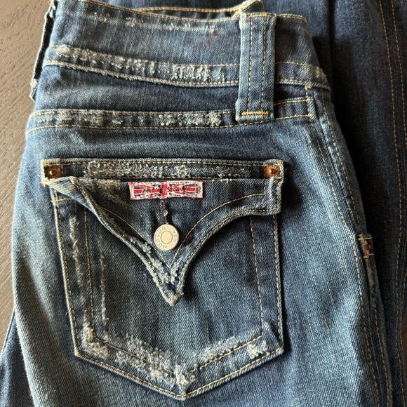Hudson Vintage Y2K 00s low rise denim cut H10712 jeans womens style 170SD - Picture 12 of 16